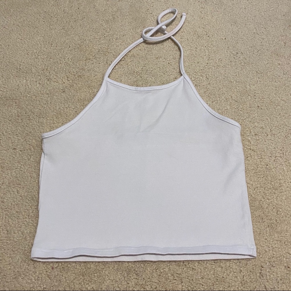 Brandy Melville white halter top